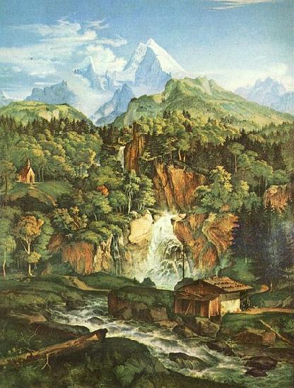 Adrian Ludwig Richter Der Watzmann oil painting picture